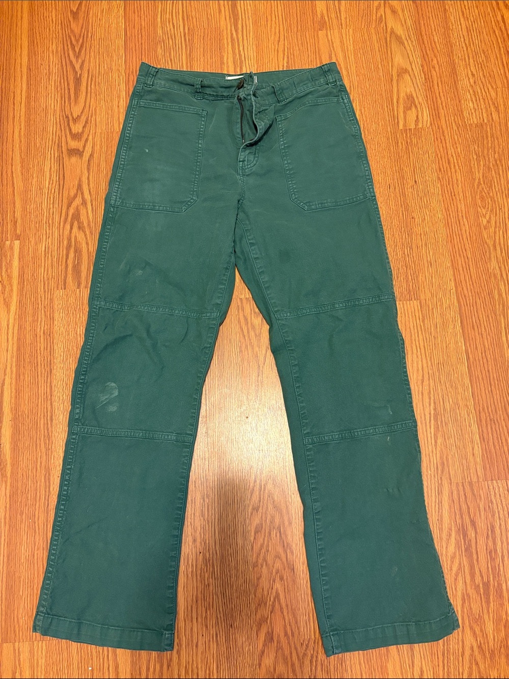 Madewell Dark Green Straight-Leg Cargo Pants